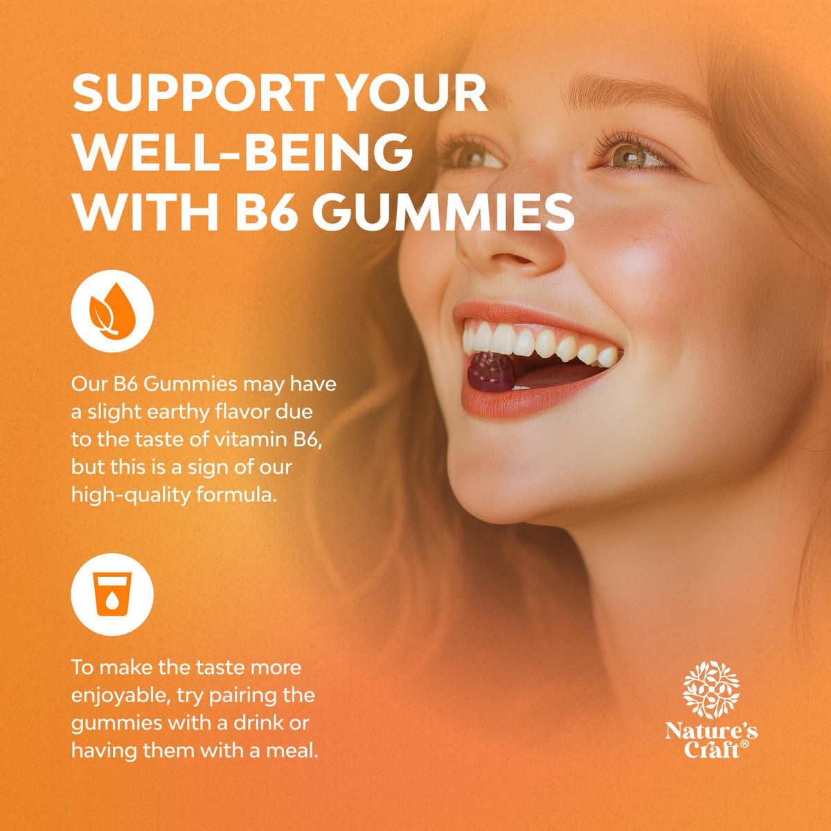 Potent Vitamin B6 Gummies for Adults - Potent Vitamin B Complex Supplements for Men & Women for Nervous System Support Mood & Immune System - Vegan Pyridoxine Chews for Energy & Metabolism - 30 Count