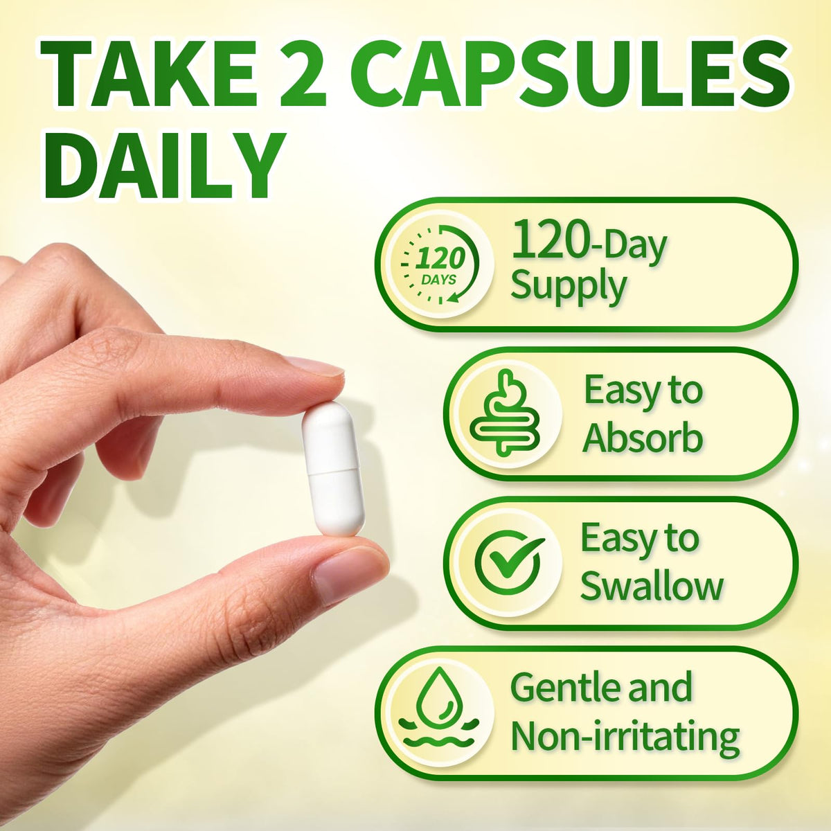 Triple Magnesium Complex for Women and Men, Magnesium Glycinate 400mg, Malate, Citrate, High Absorption Chelated Magnesium Supplement Support Sleep, Muscle, Non-GMO, Gluten Free - 240 Capsules
