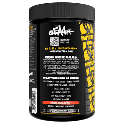 Mutant GEAAR, 10g EAAs + Arginine, Electrolytes, Fruit Punch, 14.8 oz