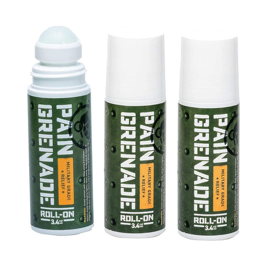 Plant Powered Roll-On Gel by Pain Grenade - Cooling and Warming Gel with Arnica, Menthol, Camphor, Glucosamine, and Other All Natural Botanicals - 3 - Pack M PAIN MANAGEMENT TECHNOLOGIESBuy Supplements Australia