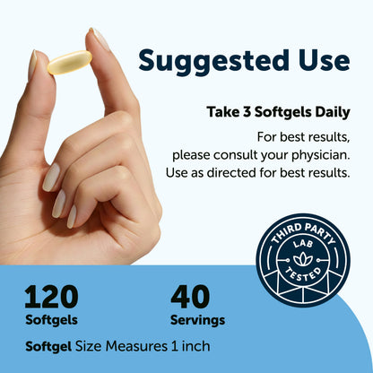 Micro Ingredients Triple Strength Omega-3 Fish Oil 4,200 mg Per Serving | EPA 1200mg + DHA 900mg Per Serving, Wild Caught Fish Source, Lemon-Flavored, 240 Softgels, Burpless, No Fishy Aftertaste.