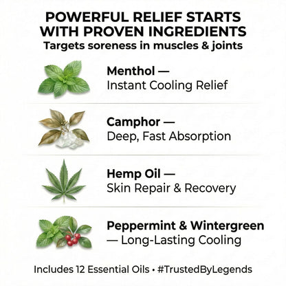 ZEN Hemp Balm 3 Pack – Fast-Acting Pain Relief for Muscles & Joints – Plant-Based Topical – 0.7 oz Each ZENBuy Supplements Australia