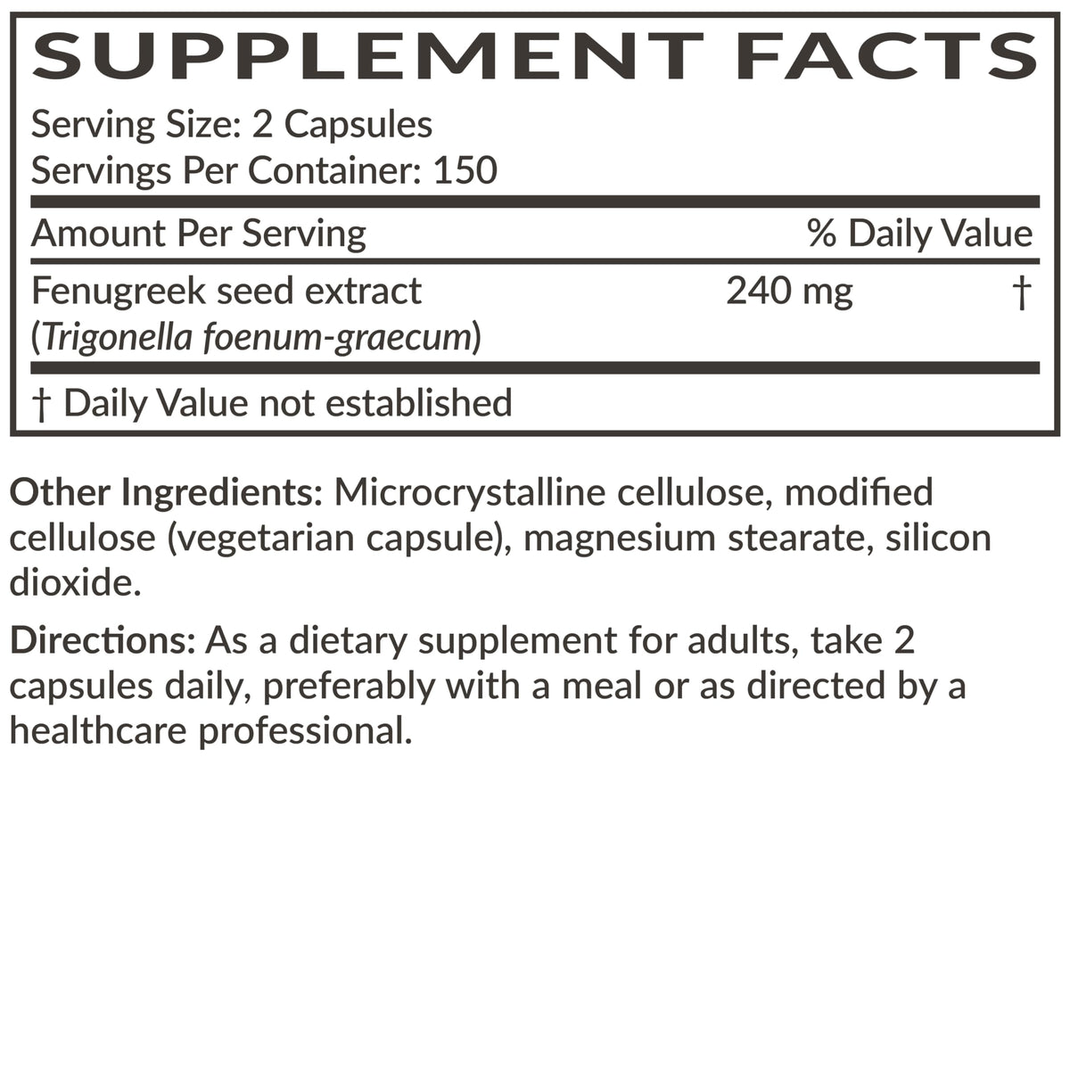 Futurebiotics Fenugreek Extra Strength Supports Overall Good Health & Well-Being, Non-GMO, 150 Vegetarian Capsules