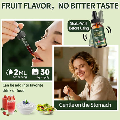 Soursop Echinacea Drops & Liposomal Cayenne Pepper Drops Supplement Bundle