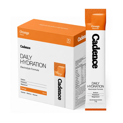 Cadence Sachets Core Melonberry - Carton (5g x 30) Science-Backed Hydration | Electrolyte Formula + Caffeine | Vegan, Keto & Paleo Friendly | Sodium, Potassium & Magnesium for Performance & Recovery