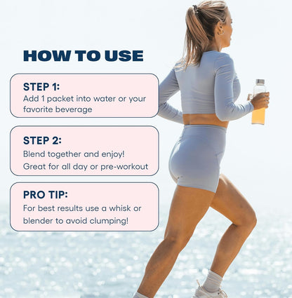 Love Sweat Fitness Clean Energy Drink Mix for Women | 100mg Natural Caffeine from Green Tea + Ginseng | No Jitters, No Crash | Pep Rally Tangerine | Vegan, Non-GMO | 15 Servings