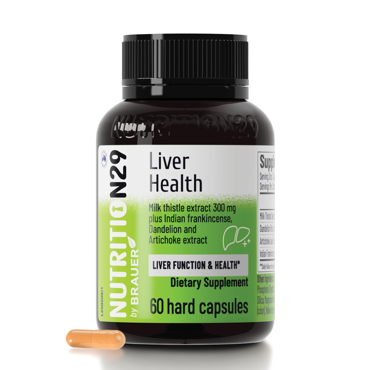 NUTRITION29 Liver Health Supplement with 300mg Milk Thistle Extract,Liver Cleanse Detox & Repair Support Formula with 85% Silymarin, Dandelion Root,