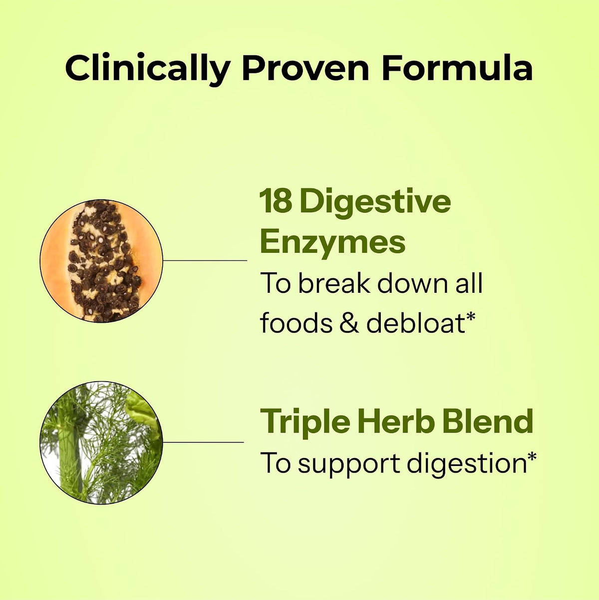 HUM Flatter Me Digestive Enzymes, Digestion & Bloating Support, 60 Count