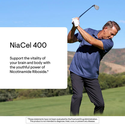 THORNE - NiaCel 400 - NAD Supplement - Nicotinamide Riboside - Supports Healthy Aging, Cellular Energy Production & Sleep-Wake Cycle* - NSF Certified for Sport & Vegan - Gluten-Free - 60 Capsules THORNE buy supplements Au
