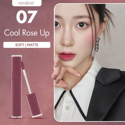 rom&nd OVEEER Shade Series Blur Fudge Tint | Silky Matte Lipstick for Velvety Smooth Lips | Long-Lasting Stain, Wrinkle Blurring, Moisturizing Formula | 16 Burnt Orange | Lip Stain Long Lasting Waterproof | Buildable Matte Blurred Finish | Hydrating Lip S