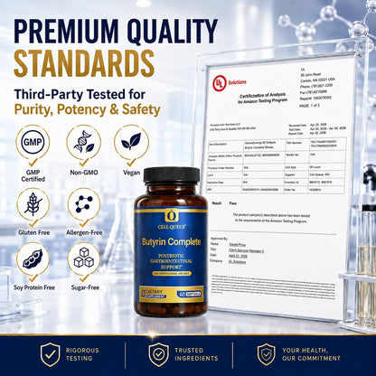 Butyrin Complete Butyrate Supplement with Tributyrin for Gut Health | 3-in-1 Butyric Acid Postbiotic for Healthy Gut Lining, Gut Barrier Integrity, Microbiome Balance & Digestive Wellness