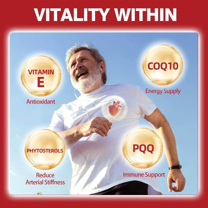 DRFOSTER Ubiquinol CoQ10 200mg, with PQQ & Vitamin E, 120 Servings | Active Ubiquinol, Coq10 200mg, Black Pepper for Max Absorption, Allergen-Free, Powerful Antioxidant, Brain & Energy Support