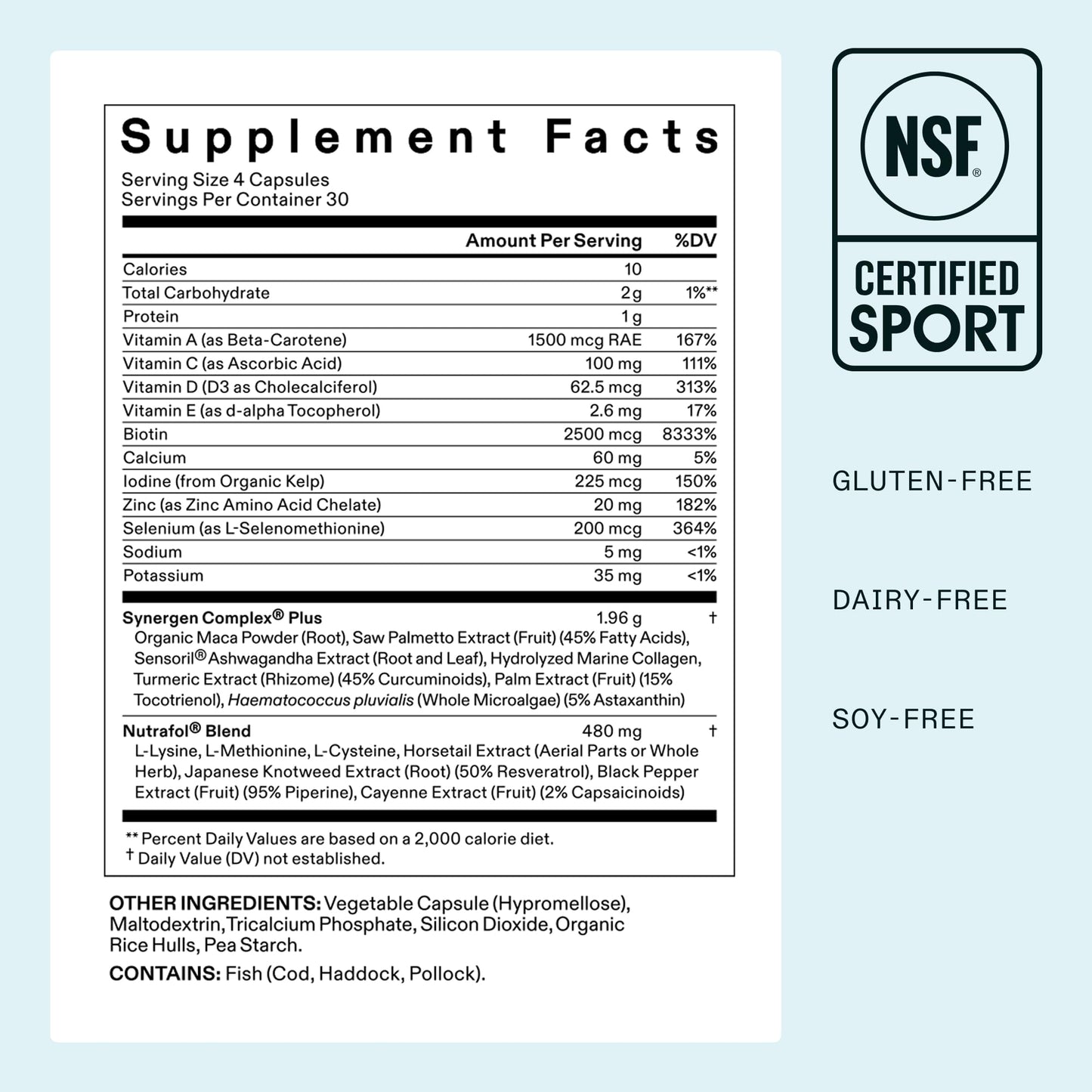 Nutrafol Women's Balance Hair Growth Supplements, Ages 45 and Up, Clinically Tested for Visibly Thicker Hair and Scalp Coverage