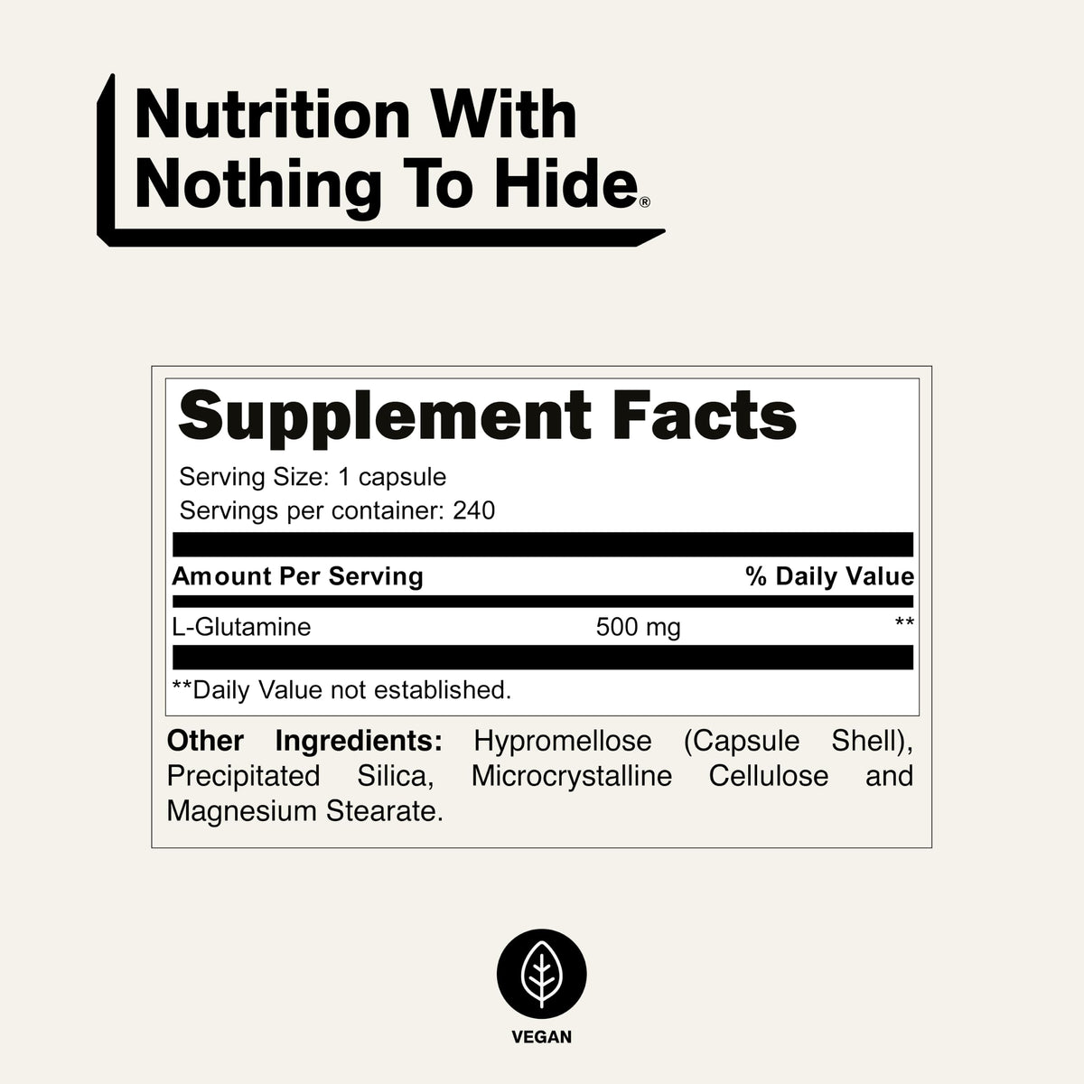 Pure L-Glutamine Made in the USA - 200 Servings - 1,000g, 2.2lb Bulk, Vegan, Non-GMO, Gluten and Soy Free. Minimize Muscle Breakdown & Improve Protein Synthesis. No Additives