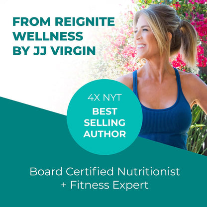 Reignite Wellness by JJ Virgin | Vanilla Plant-Based All-in-One Shake | New & Improved Formula Plant Protein Powder, Vitamins, Minerals, Greens & Aminos | 20g of Plant Protein | 30 Servings