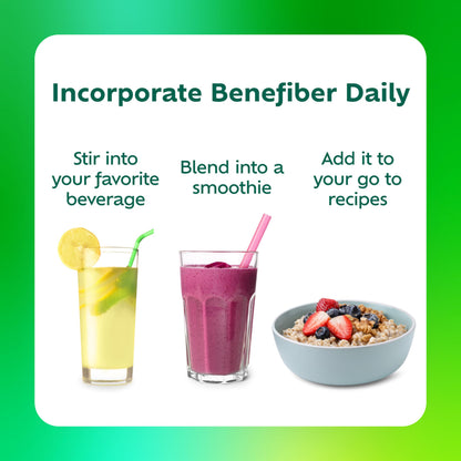 Benefiber Prebiotic Friendly Fiber + Superfruits Dietary Supplement, Strawberry Dragon Fruit Flavor, 8.8 oz (250g)