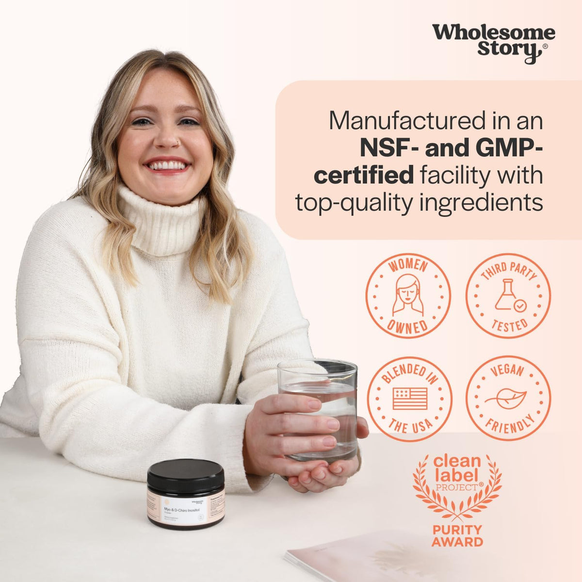 Zinc, Magnesium + Myo & D Chiro Inositol | Zinc Picolinate, Magnesium Glycinate, Vitamin B6 + Myo& D-Chiro Inositol Powder | Reproductive & Fertility Health | 30 & 90 Day Supply