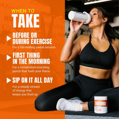 PROSUPPS Thermo Fat Burning Thermogenic Powder Molten Mango and 3000 L-Carnitine Berry - Weight Management and Pre Workout - Energy, Mood, Appetite Control