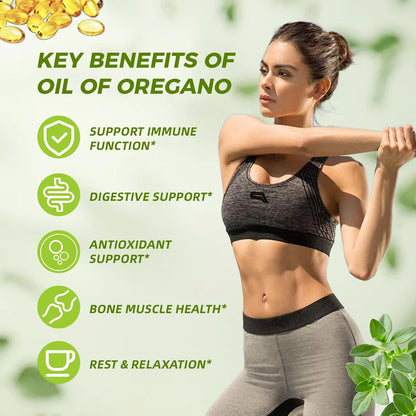2 Pack Oregano Oil Softgels for Women & Men – Oregano Oil Softgels with Black Seed Oil, Easy-to-Swallow Softgels, Non-GMO, 300 Softgels