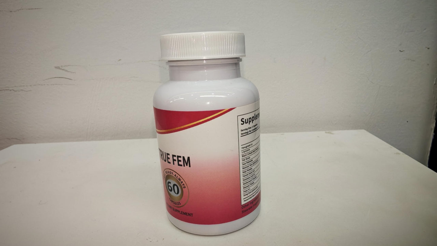 Aultink True Fem - Feminine Probiotics Vitamin Capsulas for Women 60 Count