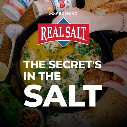 Redmond Real Salt - Ancient Fine Sea Salt, Unrefined Mineral Salt, 16 Ounce Pouch (1 Pack)