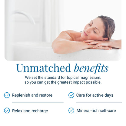 Ancient Minerals Magnesium Bath Flakes Ultra with MSM, Zechstein, 1.65lb | Zechstein magnesium chloride + OptiMSM organic sulfur bath salts. Soothing mineral soak for skin & body. 1.65 lb.