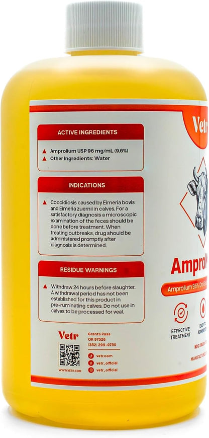 Ampromax Amprolium for Cattle (9.6%), 16.9 Ounces