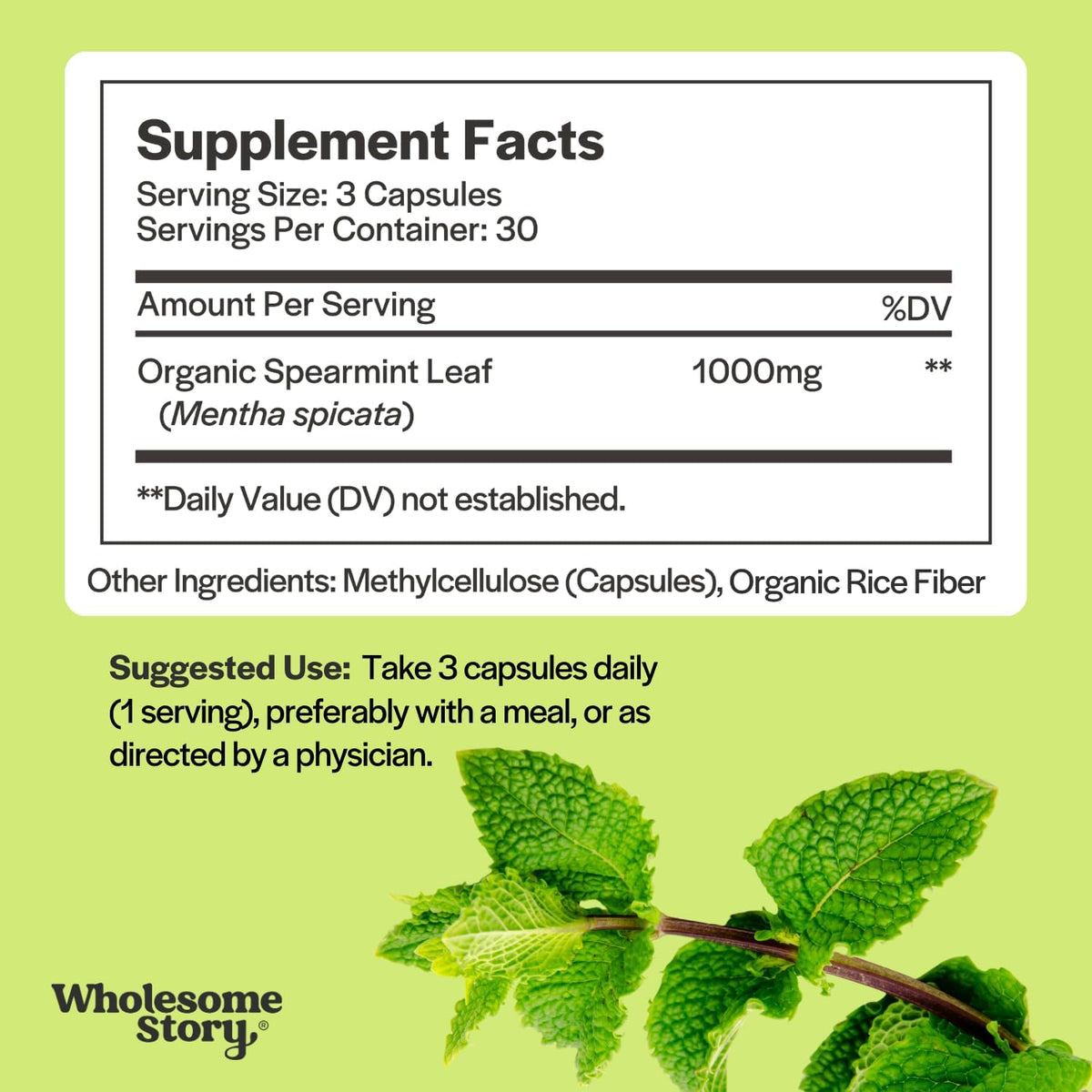 Spearmint + Zinc, Magnesium & VIT B6 | Organic Spearmint Capsules + Zinc Picolinate Magnesium Glycinate & Vitamin B6 Bundle Supplement | Supports Hormones, Fertility & Digestion | 30 & 120 Day Supply
