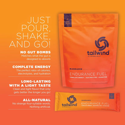 Tailwind Nutrition Grab-and-Go Endurance Fuel Bundle with Endurance Fuel Powder, Hydration Drink Mix Pack for Athletes