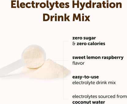 Micro Ingredients Electrolytes Powder, Sugar-Free Lemon Raspberry | 1,000 mg Potassium Per Serving. 139 Servings, 2 lb Bulk Supply, Hydration Drink Mix Powder. 0 Calorie, Keto Friendly. Non-GMO