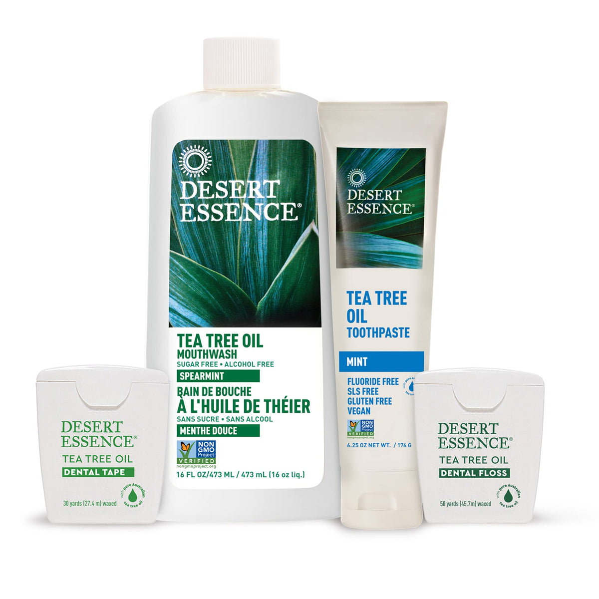 Desert Essence Tea Tree Oil Mint Toothpaste, Fluoride Free, 6.25 oz