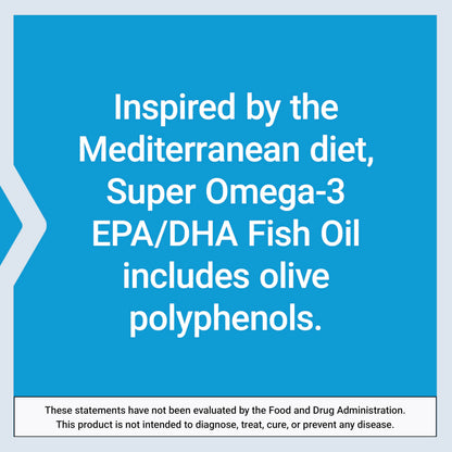 Life Extension Super Omega-3 EPA/DHA Fish Oil, Sesame Lignans & Olive Extract – Heart Health, Brain Health, Inflammation Health Support, Gluten-Free,