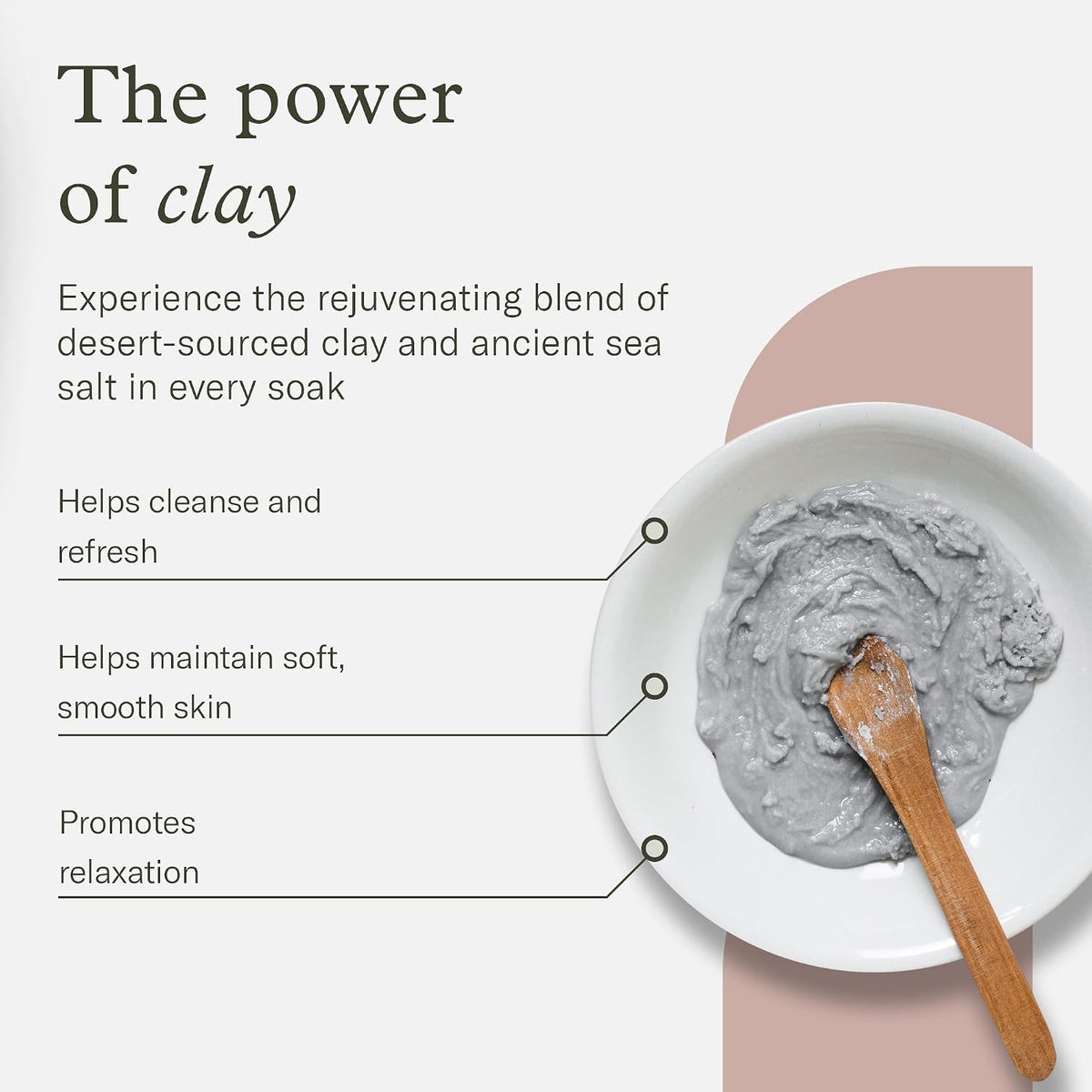 Magnetic Bentonite Clay Bath Soak, Detox & Cleanse, 500g | Sodium & calcium bentonite with Himalayan salt. Use as body soak, foot soak, or face clay mask. Rejuvenating & cleansing.