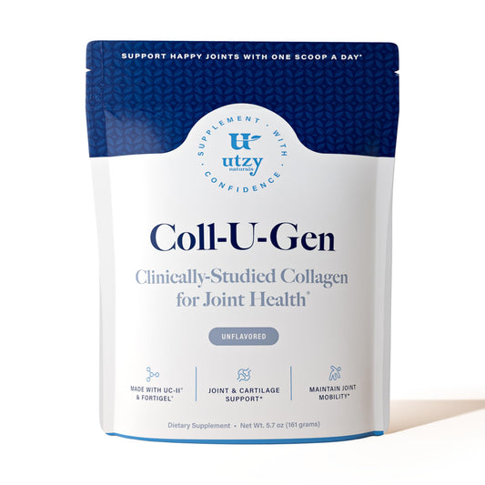 Utzy Naturals Coll-U-Gen | Joint Support Supplement | with Type II Undenatured Collagen (UC-II®) & Fortigel® | Unflavored Powder | 30 Servings Utzy Naturals buy supplements Au