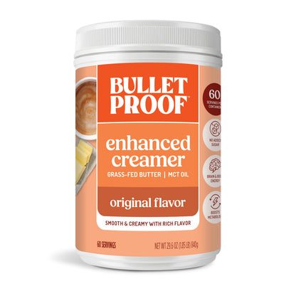 Bulletproof Original Creamer, 14.8 Ounces, Keto Coffee Creamer with MCT Oil and Grass-Fed Butter, Supports Brain Function