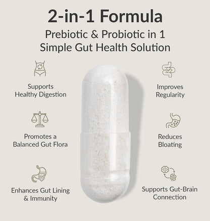 BiOptimizers Digestive Health Bundle – MassZymes Enzymes & Probiotic Breakthrough with Prebiotics – Max Nutrient Absorption, Gut & Immune Support – Energy, Recovery & Clarity – 60 Vegan Capsules