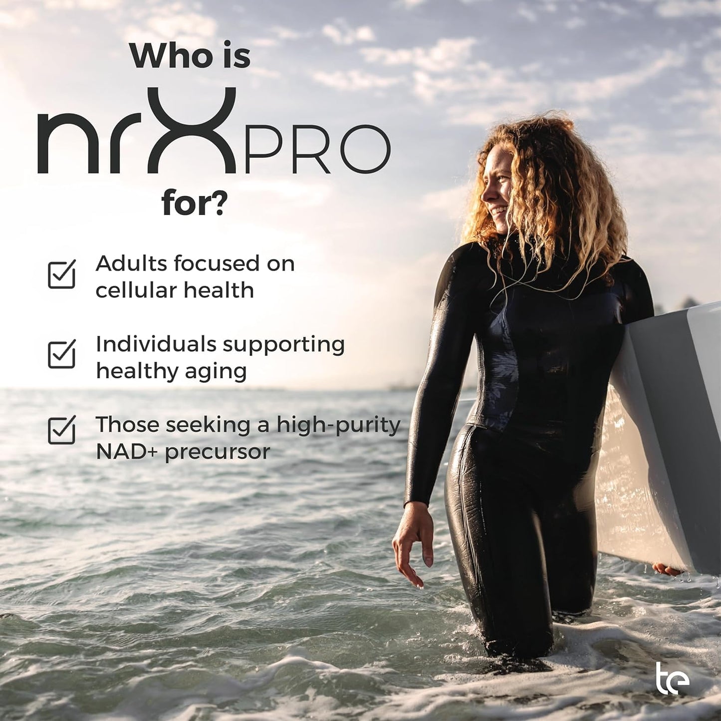 te Low Energy & Aging Support – nrXPRO NAD+ Supplement for Healthy Aging & Cellular Energy | Supports NAD Production & Mitochondrial Function