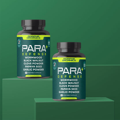 Para Defense Digestive Cleanse & Detox | Wormwood 250mg, Black Walnut 250mg, Clove 100mg, Papaya Seed, Garlic | Natural Digestive & Gut Health Supplement
