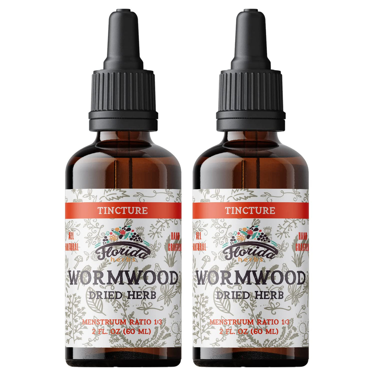 Wormwood Organic Tincture - Natural Intestinal Cleanse and Digestive Cleanse Supplement - Wormwood Herb Extract for Detox - Made in USA - 2 Fl Oz (Wormwood - 2 Fl Oz)
