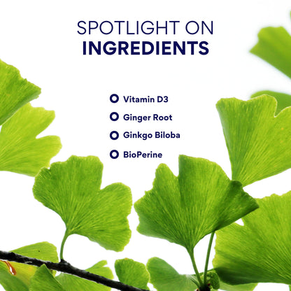 Research Verified Vertigo Defense - Soothe Symptoms and Support Inner Ear Balance - Vitamin D3, Ginger, Ginkgo Biloba, BioPerine - 60 Capsules