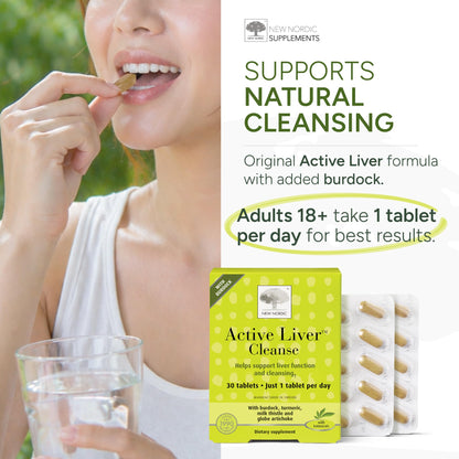 NEW NORDIC Active Liver Cleanse 30 Day Supply, Cleansing Support, 30 Tablets (Pack of 1)