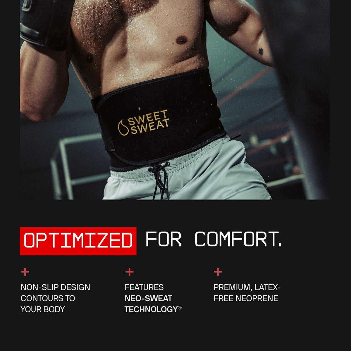 Sports Research Sweet Sweat® Waist Trimmer - Premium Sweat Enhancing Fitness Band for Women & Men