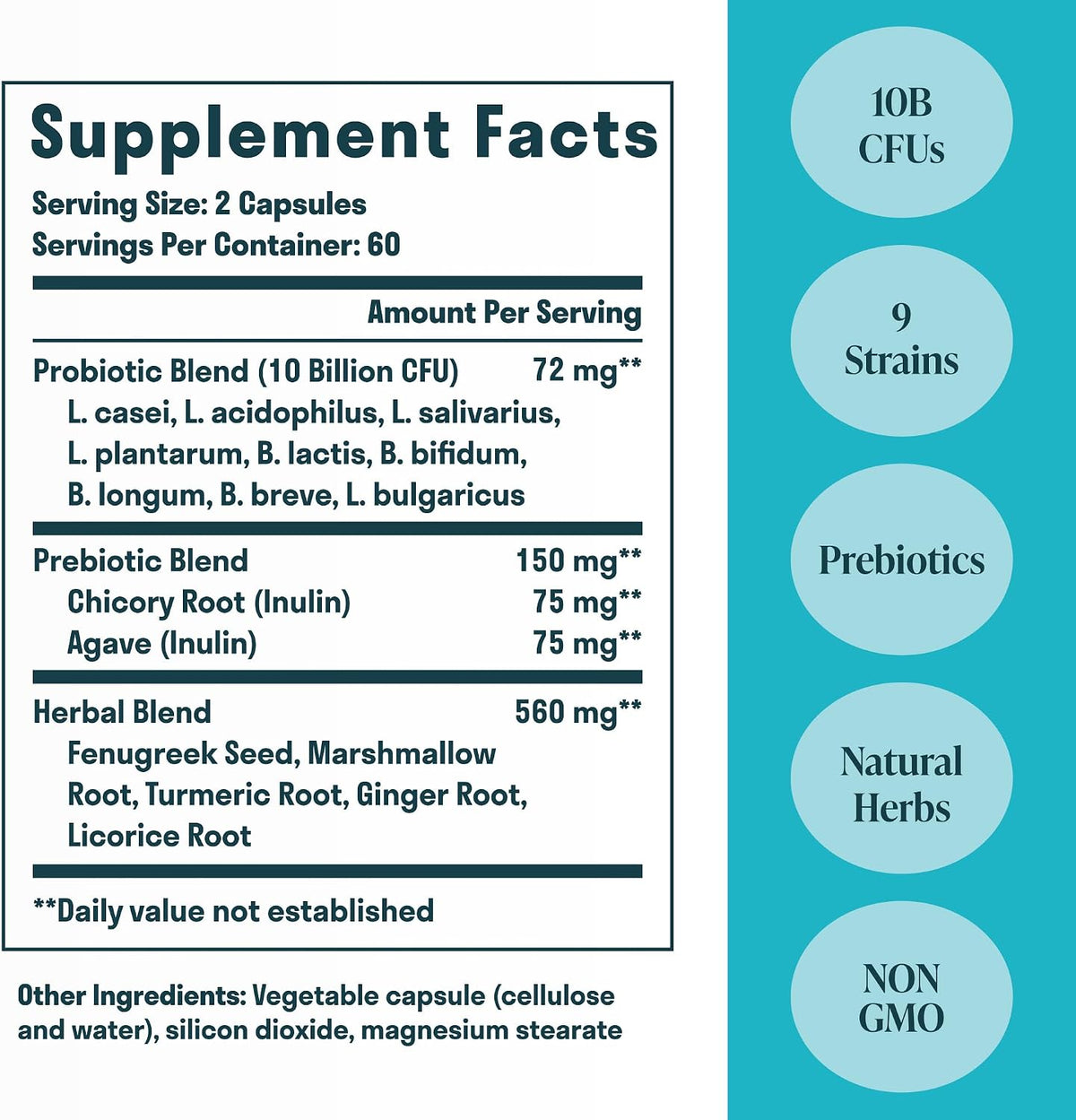 Nuven Naturals All-in-One Gut Health w/Probiotics, Prebiotics, Digestion-Supporting Herbs, and Adaptogens - Leaky Gut Repair Formula to Support Gut Lining, Aid in Digestion, and Promote Good Bacteria | Gut Health for Women & Men to Support Digestive Healt