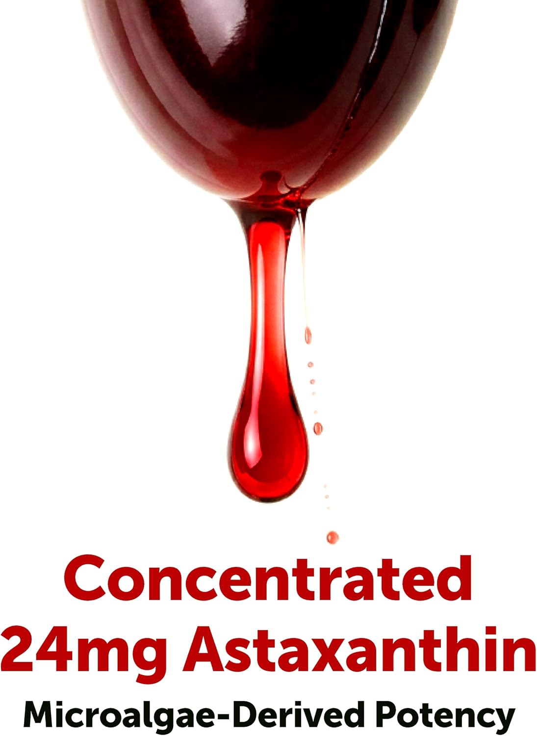 Micro Ingredients Astaxanthin 24mg Per Serving with MCT Oil, 60 Softgels | 2 Month Supply. Natural Microalgae Sourced Astaxanthin Supplement. Easy-to-Swallow. Non-GMO, Gluten Free, Soy Free.