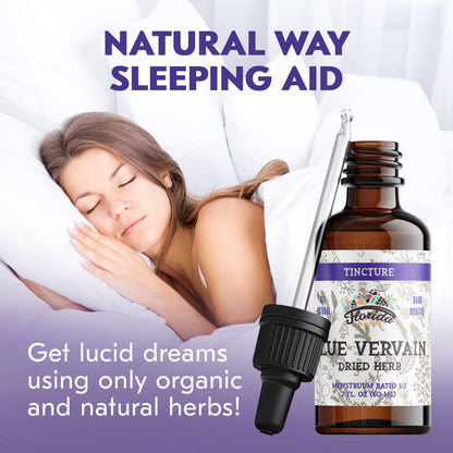 Blue Vervain Herb Organic Extract – Organic Blue Vervain Herb – Natural Vervain Supplement for Men & Women – Made in USA - 2 oz