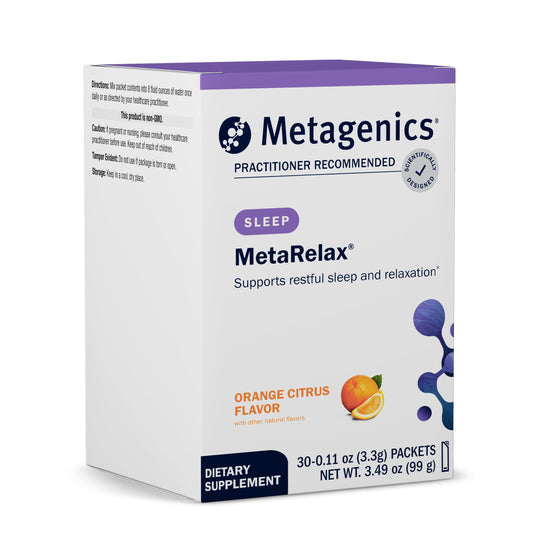 Metagenics MetaRelax - Magnesium Powder for Restful Sleep, Relaxation & Positive Mood* - with B-Vitamins, Taurine & GABA - Orange Citrus Flavor - Non-GMO, Gluten-Free, Vegetarian - 30 Servings MetagenicsBuy Supplements Australia