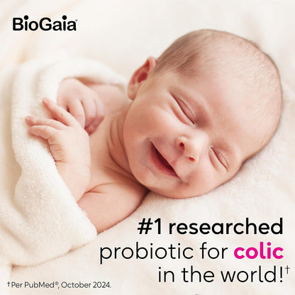 BioGaia Baby Probiotic Drops | Colic & Gas Relief | Safe for Newborns | Pediatrician-recommended | Ease Crying, Fussing, Colic, Gas, Spit-ups & Occasional Constipation | 5mL 2-pack