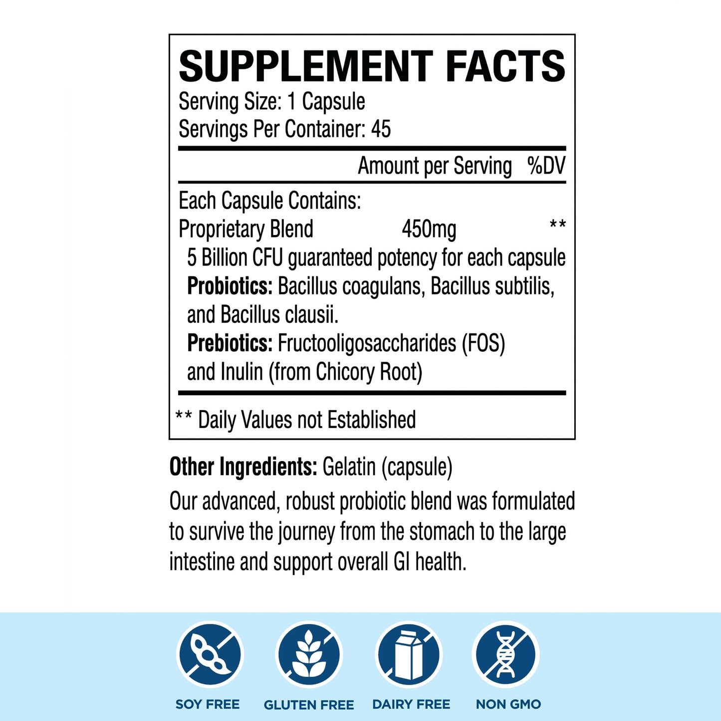 Rootganic Total Fem Biome Guard Pre+Probiotics for Women - Spore-Based Women's Probiotic with Prebiotics for Superior Vaginal Health Supplement and Gut Support - 45 Servings