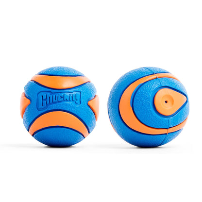 Chuckit! Ultra Ball Dog Toy, Durable Rubber, Medium 2.5-in, 2 Pack | Made from Durable Rubber with an Extra-Thick Core, This Bouncy Fetch Ball Floats in Water for Lasting Games of Fetch