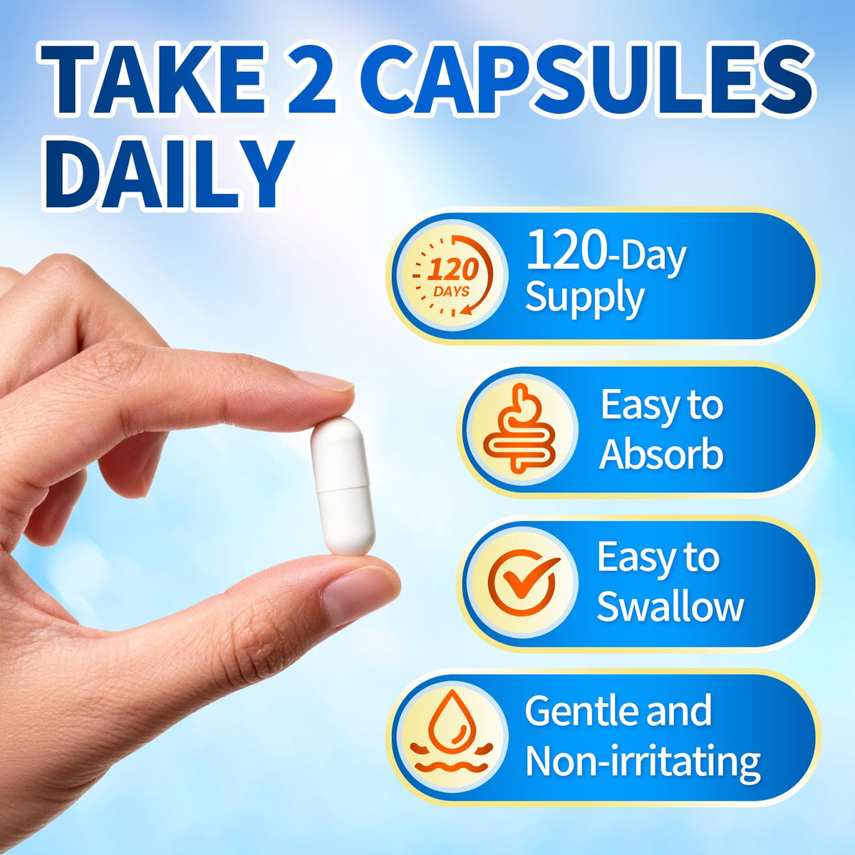 Triple Magnesium Complex for Women and Men, Magnesium Glycinate 400mg, Malate, Citrate, High Absorption Chelated Magnesium Supplement Support Sleep, Muscle, Non-GMO, Gluten Free - 240 Capsules